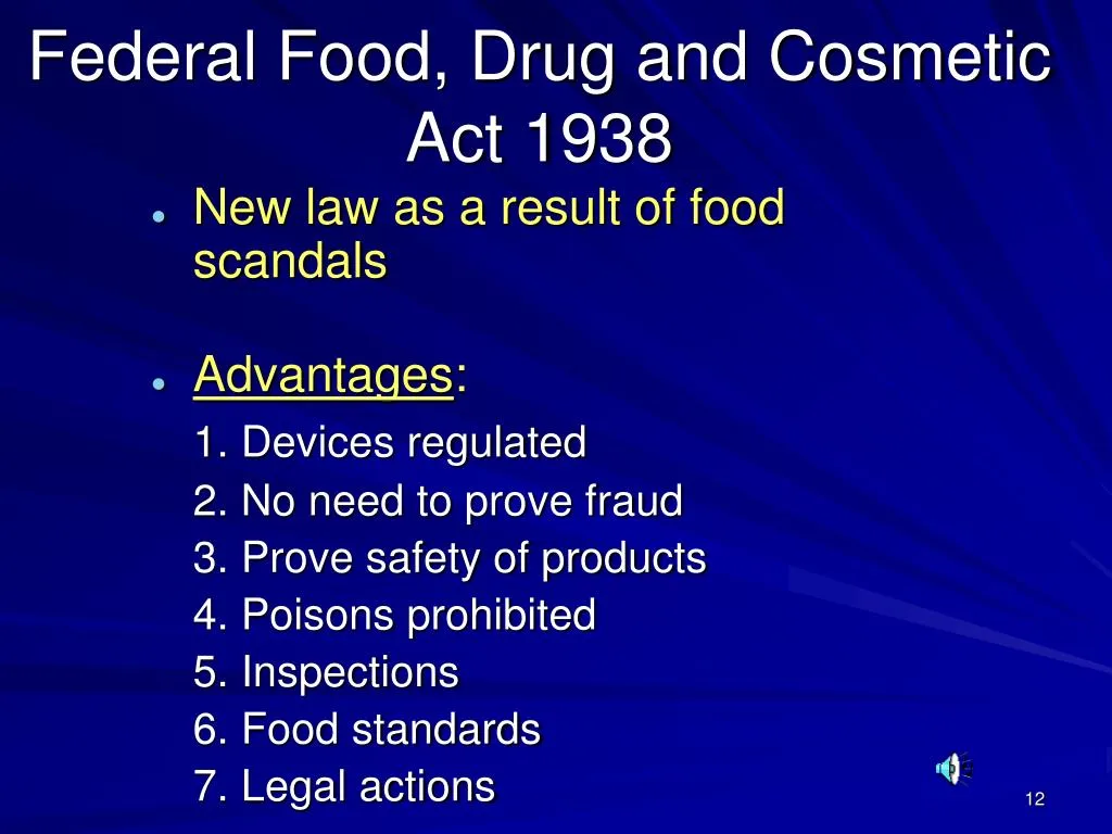 Food, Drug, and Cosmetic Act